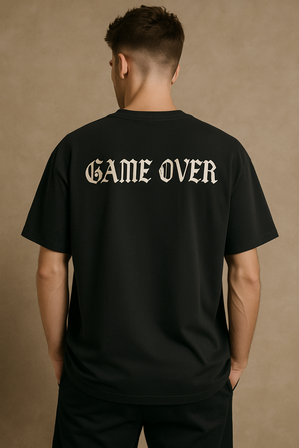 Game Over" Over-sized Graphic T-Shirt
